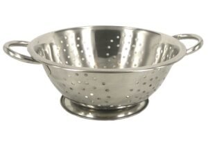 Colador De Acero Inox Con Base - D24cm