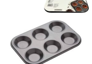 Molde Antiadherente Para 6 Muffins