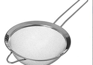 Colador/ Cernidor De Malla Acero Inoxidable Con Mango D20cm