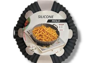 Molde Redondo De Silicona 20cm Para Freidora Sin Aceite