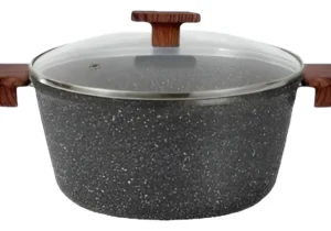 Olla / Cacerola 28cm Con Tapa De Vidrio- Apta Para Inducción