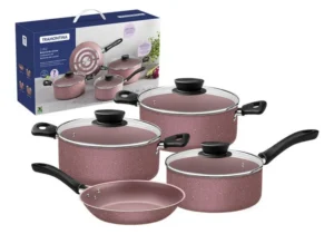 Juego Batería De Cocina Tramontina Linz 7 Piezas Cobre Claro