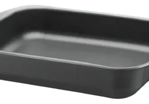 Asadera Honda Tramontina Antiadherente Teflon 34cm Color Gris