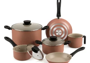 Juego Batería De Cocina Tramontina Linz Antiadherente 9 Piezas