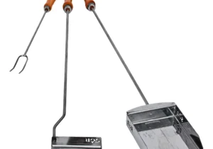 Kit Parrillero - Pala, Atizador Y Pincho/tenedor Acero Inox